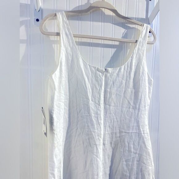 NWT Lauren Ralph Lauren Shelter Island Linen Dress Size 12 - Picture 8 of 10